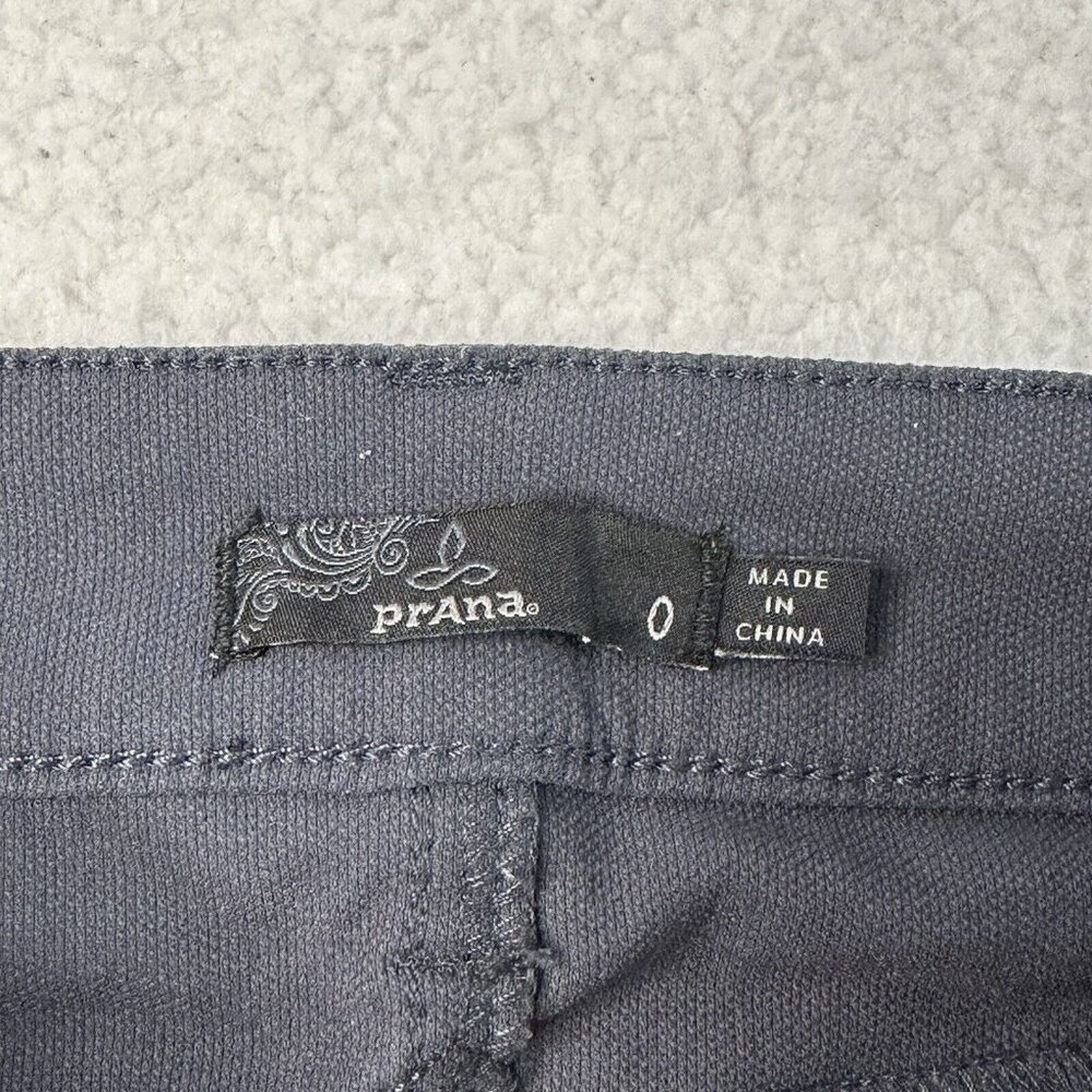 prAna Women's Brenna Skinny Moto Stretch Nylon Pants Size 0 Blue Gray Adventure - Picture 5 of 7